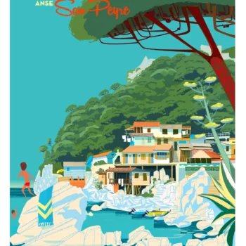 018-La garde anse San Peyre Affiche, Tirage Art, Digigraphie, Illustration, œuvre, Poster, Fine Art, Design. Monsieur Z
