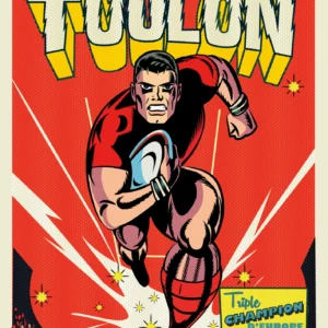 024-RCT rouge we are the champions, Affiche, Tirage Art, Digigraphie, Illustration, œuvre, Poster, Fine Art, Design. Monsieur Z