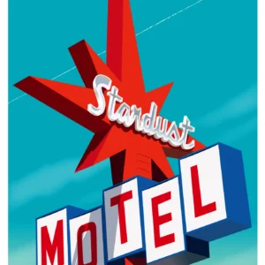 056-motel sign 01, Affiche, Tirage Art, Digigraphie, Illustration, œuvre, Poster, Fine Art, Design. Monsieur Z