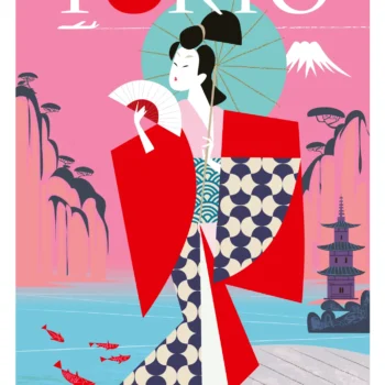 173-Découvrez tokyo, japon, Affiche, Tirage Art, Digigraphie, Illustration, œuvre, Poster, Fine Art, Design. Monsieur Z