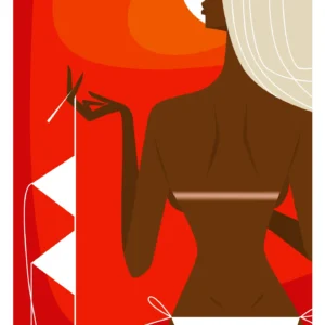 186-canicule sans haut, Affiche, Tirage Art, Digigraphie, Illustration, œuvre, Poster, Fine Art, Design. Monsieur Z