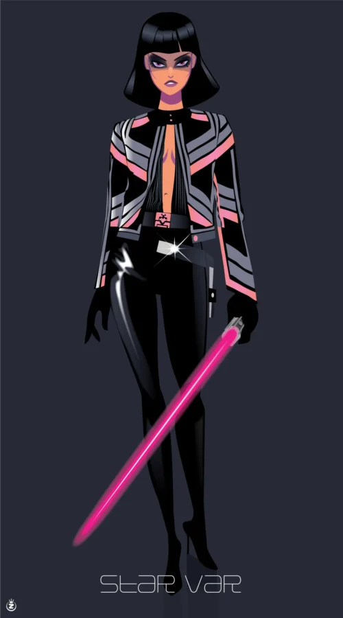 189-star var, Star Wars, Site, Affiche, Tirage Art, Digigraphie, Illustration, œuvre, Poster, Fine Art, Design. Monsieur Z