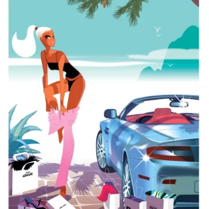 193-alison, sexy, mode, Affiche, Tirage Art, Digigraphie, Illustration, œuvre, Poster, Fine Art, Design. Monsieur Z