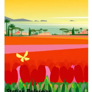 194-carqueiranne Tulipes Affiche, Tirage Art, Digigraphie, Illustration, œuvre, Poster, Fine Art, Design. Monsieur Z