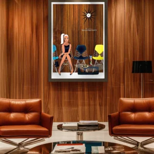 Salle D'attente, Intérieur Mid-century Décoration d'intérieur Modern, Tableau, Œuvre d'art, Design, Affiche, Fine Art, Poster, Déco. Monsieur Z
