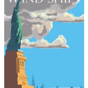 210-wind shift in USA, Affiche, Tirage Art, Digigraphie, Illustration, œuvre, Poster, Fine Art, Design. Monsieur Z