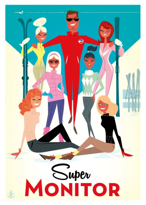 211-super monitor, Affiche, Tirage Art, Digigraphie, Illustration, œuvre, Poster, Fine Art, Design. Monsieur Z