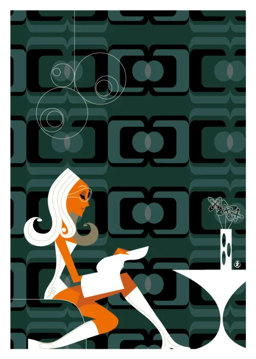 229-open Modern, pattern, Affiche, Tirage Art, Digigraphie, Illustration, œuvre, Poster, Fine Art, Design. Monsieur Z