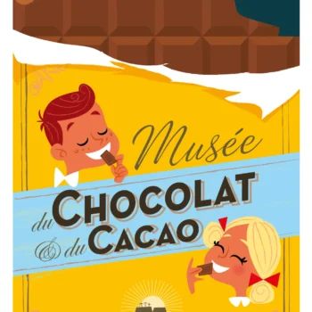247-Musée du chocolat Affiche, Tirage Art, Digigraphie, Illustration, œuvre, Poster, Fine Art, Design. Monsieur Z
