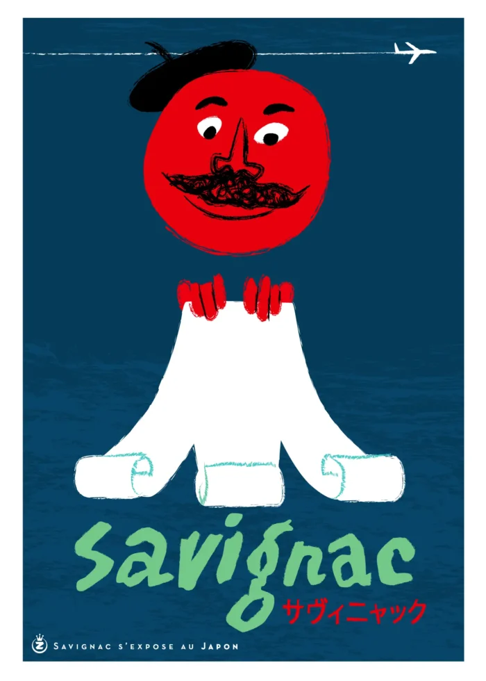 255-savignac Monsieur Z Affiche hommage à Raymond Savignac par Monsieur Z