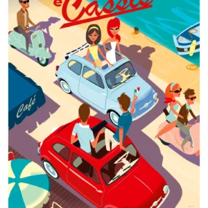 259-Portofino cassis Affiche, Tirage Art, Digigraphie, Illustration, œuvre, Poster, Fine Art, Design. Monsieur Z