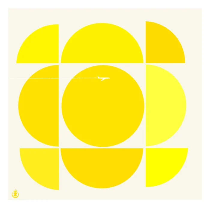 Affiche du soleil sous un prisme abstrait par Monsieur Z