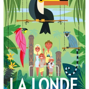 288-la londe les maures jardin zoologique Affiche, Tirage Art, Digigraphie, Illustration, œuvre, Poster, Fine Art, Design. Monsieur Z