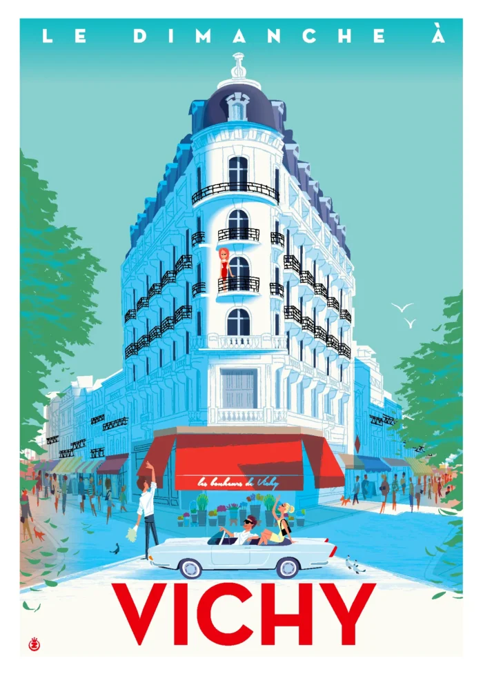 300-vichy arbres verts Monsieur Z 300-vichy arbres verts le dimanche, Affiche, Tirage Art, Digigraphie, Illustration, œuvre, Poster, Fine Art, Design. Monsieur Z