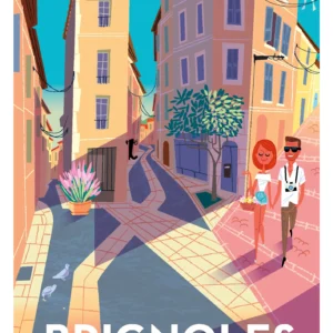 305-brignoles ruelles Affiche, Tirage Art, Digigraphie, Illustration, œuvre, Poster, Fine Art, Design. Monsieur Z