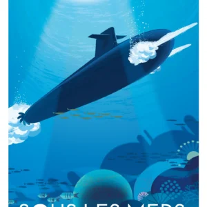 309-sous les mers Affiche, Tirage Art, Digigraphie, Illustration, œuvre, Poster, Fine Art, Design. Monsieur Z