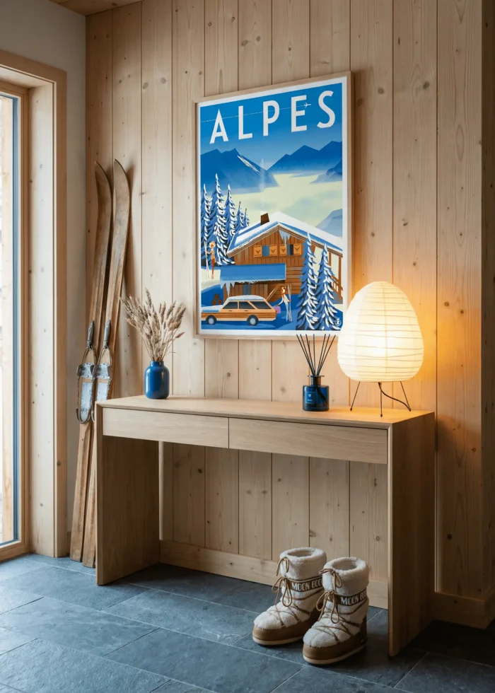 318-Site Affiche Alpes, Décoration Chalet moderne Monsieur Z, AAZ Galerie