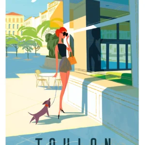 339-Le chantilly à Toulon Pendant le covid 19, Affiche, Tirage Art, Digigraphie, Illustration, œuvre, Poster, Fine Art, Design. Monsieur Z