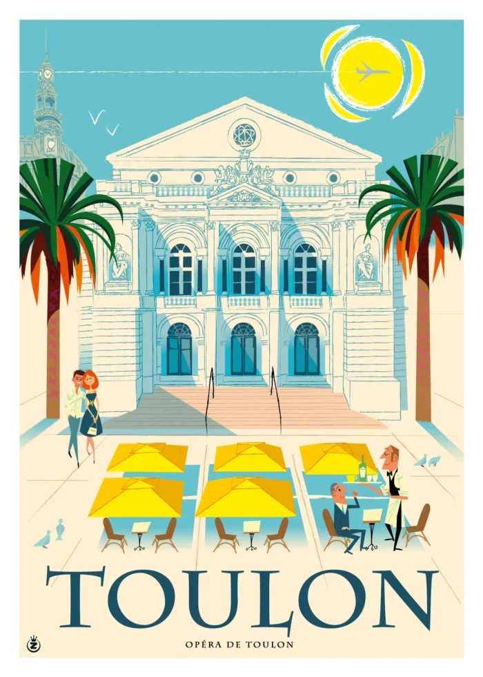 Affiche de l'Opéra de Toulon par Monsieur Z