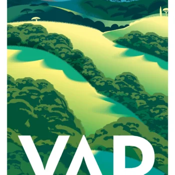 375-Var vert, Méditerranée, Affiche, Tirage Art, Digigraphie, Illustration, œuvre, Poster, Fine Art, Design. Monsieur Z