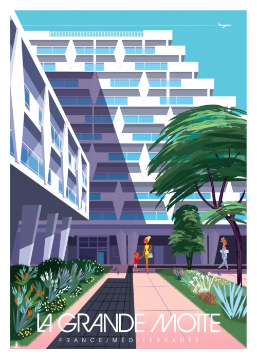 395-grande motte petit garçon rouge, Affiche, Tirage Art, Digigraphie, Illustration, œuvre, Poster, Fine Art, Design. Monsieur Z