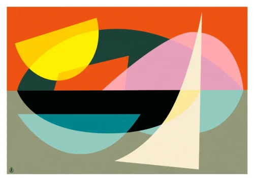 402-pop rouge jaune, Abstrait, Affiche, Tirage Art, Digigraphie, Illustration, œuvre, Poster, Fine Art, Design. Monsieur Z