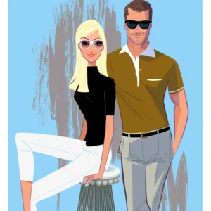 016-couple Ame. Affiche, Tirage Art, Digigraphie, Illustration, œuvre, Poster, Fine Art. Monsieur Z