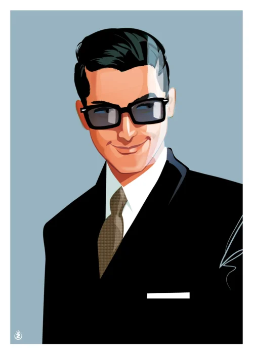 243-Autoportrait Artiste Célébrité Monsieur Z. Affiche, Tirage Art, Digigraphie, Illustration, œuvre, Poster, Fine Art.