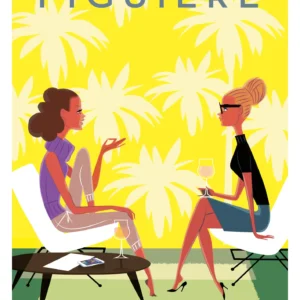 291- Figuière Vignoble Côte de Provence. Affiche, Tirage Art, Digigraphie, Illustration, œuvre, Poster, Fine Art. Monsieur Z