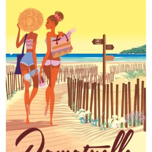 485-pampelonne jaune Ramatuelle, Plage, côte d'azur, france, Affiche, Tirage Art, Digigraphie, Illustration, œuvre, Poster, Fine Art. Monsieur Z