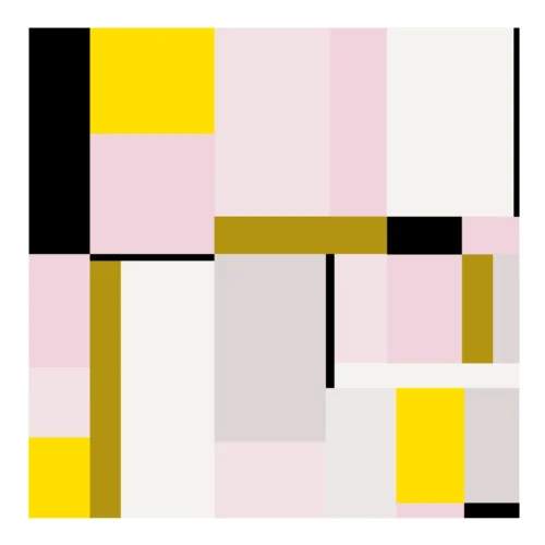 501-carré Rose Noir Abstrait , Affiche, Tirage Art, Digigraphie, Illustration, œuvre, Poster, Fine Art. Monsieur Z