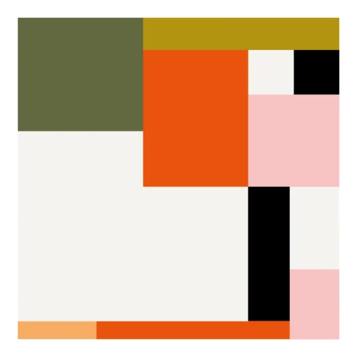 502-carre rose orange Abstrait, Affiche, Tirage Art, Digigraphie, Illustration, œuvre, Poster, Fine Art. Monsieur Z