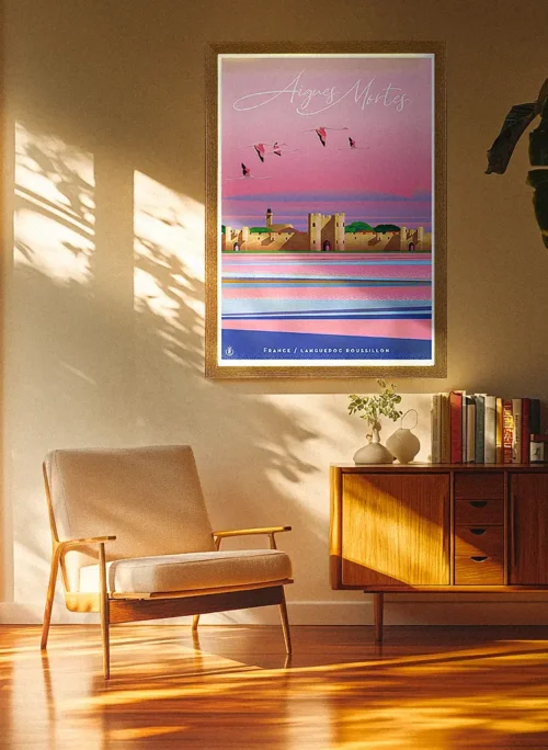 Camargue, Intérieur Modern Décoration d'intérieur Mid century, Décoration d'intérieur Modern, Tableau, Œuvre d'art, Design, Affiche, Fine Art, Poster, Déco. Monsieur Z