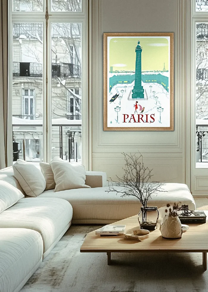 091-place vendome Monsieur Z 091-place vendome, Paris, Sous la Neige, Capital, Shooping, Décoration d'intérieur, Tableau, Œuvre d'art, Design, Affiche, Fine Art, Poster, Déco. Monsieur Z Illustration