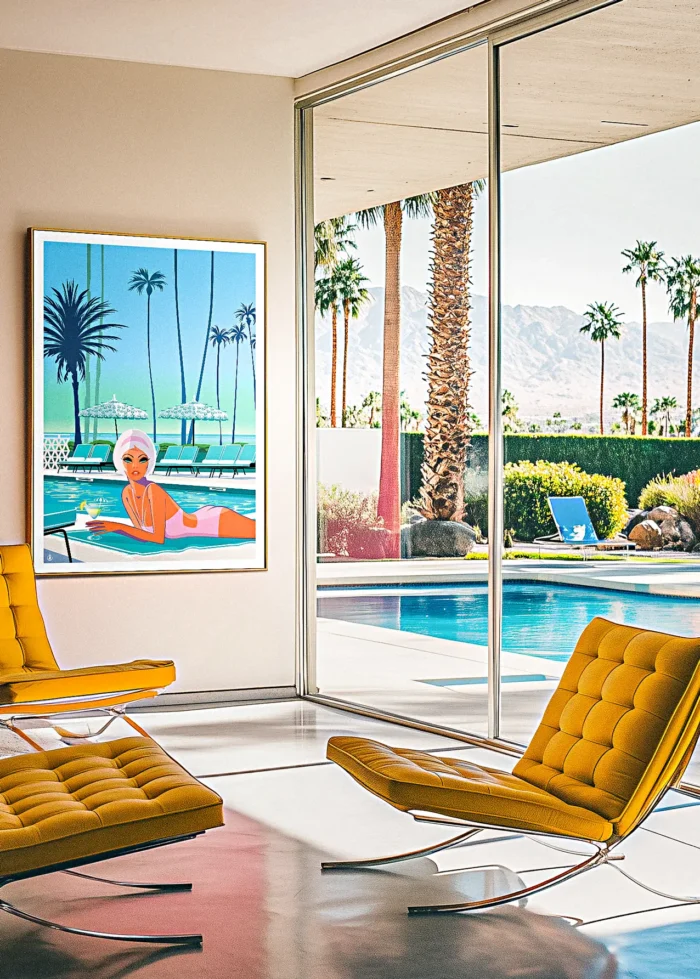 479-miami fille piscine Monsieur Z 479- Miami fille piscine Intérieur modern, 70's Style, Décoration d'intérieur, Tableau, Œuvre d'art, Design, Affiche, Fine Art, Poster, Déco. Monsieur Z Illustration