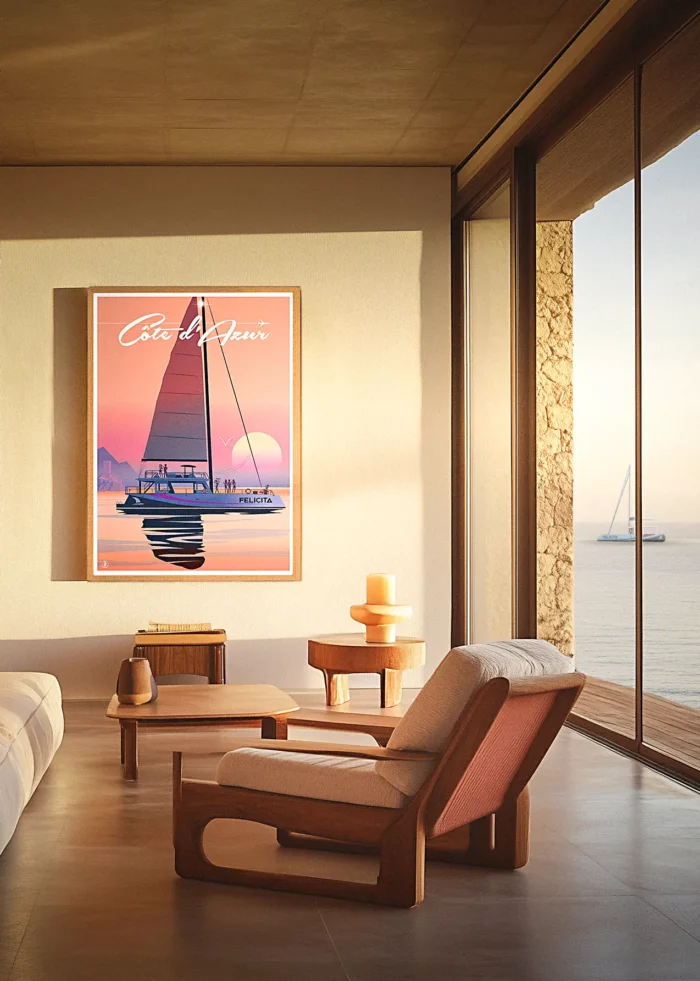481-cata sunset Monsieur Z 480-cata Sunset. Intérieur modern, Bateau, Décoration d'intérieur, Tableau, Œuvre d'art, Design, Affiche, Fine Art, Poster, Déco. Monsieur Z Illustration