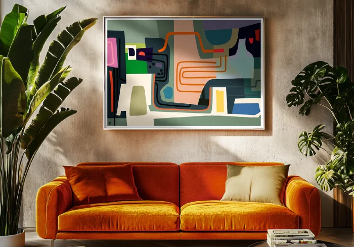 452_Somatic Affiche Abstraite Somatic Monsieur Z. Décoration d'intérieur, Tableau, Œuvre d'art, Design, Affiche, Fine Art, Poster, Déco. Monsieur Z Illustration