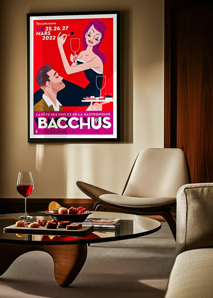 454_Bacchus Affiche Bacchus 2022 Monsieur Z. Décoration d'intérieur, Tableau, Œuvre d'art, Design, Affiche, Fine Art, Poster, Déco. Monsieur Z Illustration