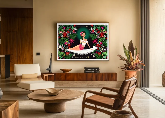 457_Mexico Affiche Mexico Monsieur Z Horizontale. Décoration d'intérieur, Tableau, Œuvre d'art, Design, Affiche, Fine Art, Poster, Déco. Monsieur Z Illustration