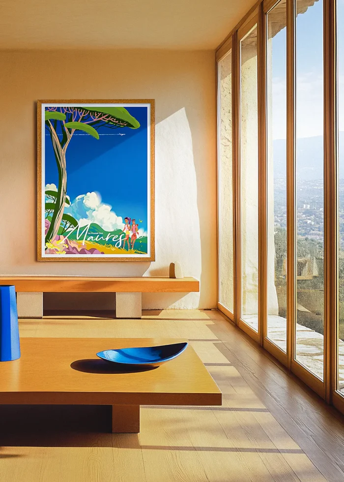 463_Le Massif des Maures Affiche Le Massif des Maures Monsieur Z. Décoration d'intérieur, Tableau, Œuvre d'art, Design, Affiche, Fine Art, Poster, Déco. Monsieur Z Illustration