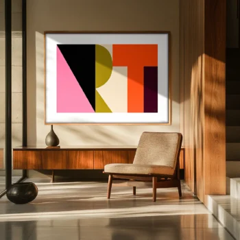 Art, Abstrait, Mid-century, Décoration d'intérieur, Tableau, Œuvre d'art, Design, Affiche, Fine Art, Poster, Déco. Monsieur Z Illustration