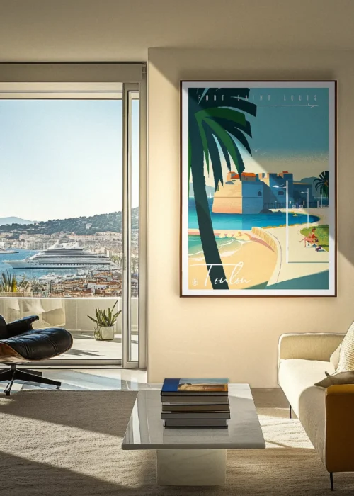 fort-saint-louis Décoration d'intérieur, Tableau, Œuvre d'art, Design, Affiche, Fine Art, Poster, Déco. Monsieur Z Illustration