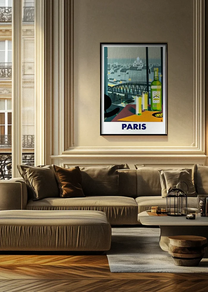 475-Paris sous la pluie Monsieur Z 475-Paris sous la pluie, Hausmann Décoration d'intérieur, Tableau, Œuvre d'art, Design, Affiche, Fine Art, Poster, Déco. Monsieur Z Illustration