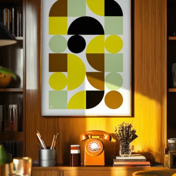 bauhaus, Abstraite, Décoration d'intérieur, Tableau, Œuvre d'art, Design, Affiche, Fine Art, Poster, Déco. Monsieur Z Illustration