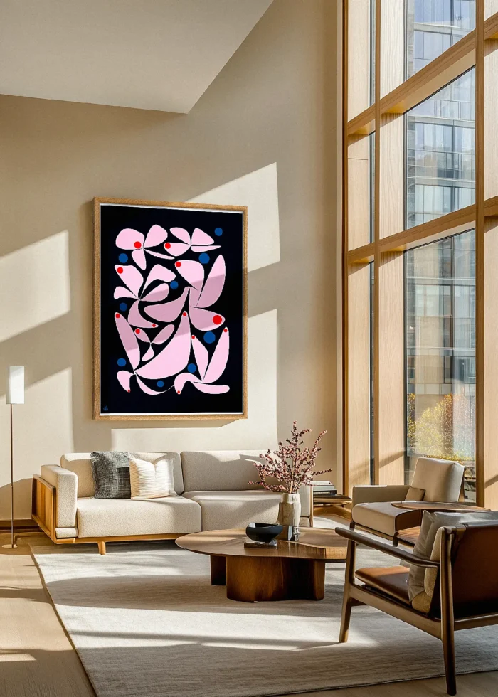 538-Ōsaka Ōsaka, Abstraite, Skandinav Décoration d'intérieur, Tableau, Œuvre d'art, Design, Affiche, Fine Art, Poster, Déco. Monsieur Z Illustration