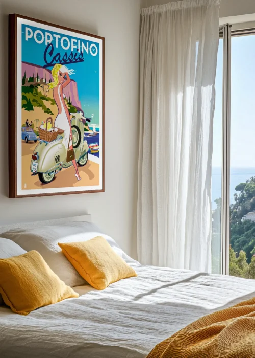 Cassis Marché Italien Affiche Monsieur Z. Poster, Tableau, Décoration d'intérieur, Œuvre d'art, Design, Affiche, Fine Art, Déco. Monsieur Z Illustration