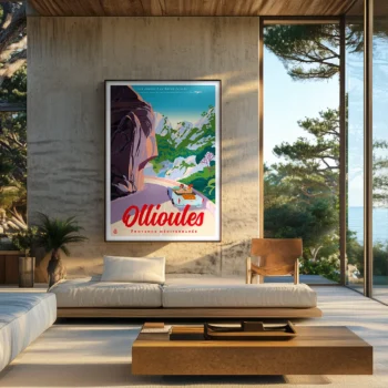Affiche Côte d'azure monsieur Z Ollioules Voiture Intérieur modern, Décoration d'intérieur Modern, Tableau, Œuvre d'art, Design, Fine Art, Poster, Déco.