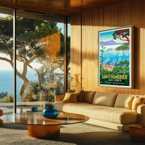 Affiche Monsieur Z Saint Mandrier Sur Mer, Côte d'azur Intérieur modern, Décoration d'intérieur Modern, Tableau, Œuvre d'art, Design, Affiche, Fine Art, Poster, Déco. Monsieur ZIllustration