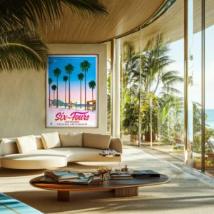 Affiche Monsieur Z Six fours plage, Côte d'azur, Intérieur Surf, Décoration d'intérieur Modern, Tableau, Œuvre d'art, Design, Fine Art, Poster, Déco.