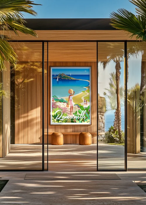 Affiche Monsieur Z Ramatuelle taillat Décoration d'intérieur Modern, Tableau, Œuvre d'art, Design, Fine Art, Poster, Déco.